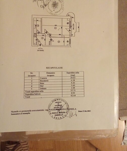 Sebastian Vulcan Value Center garsoniera de vanzare